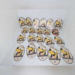 21 DCL Disney Cruise Line paper LUGGAGE TAG - NEW 20 Pluto 1 Goofy Never Used. 